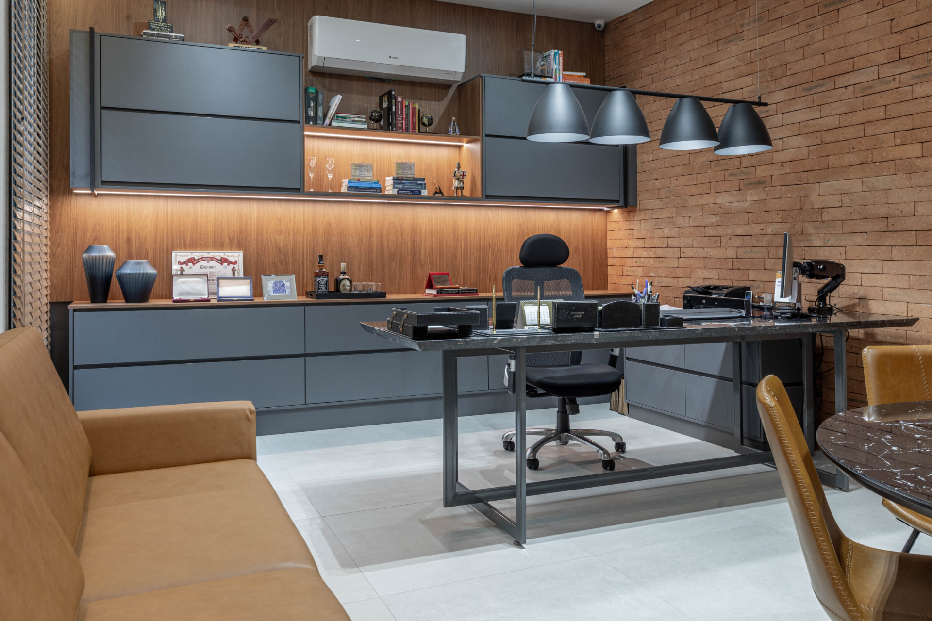 Sala de trabalho do escritório