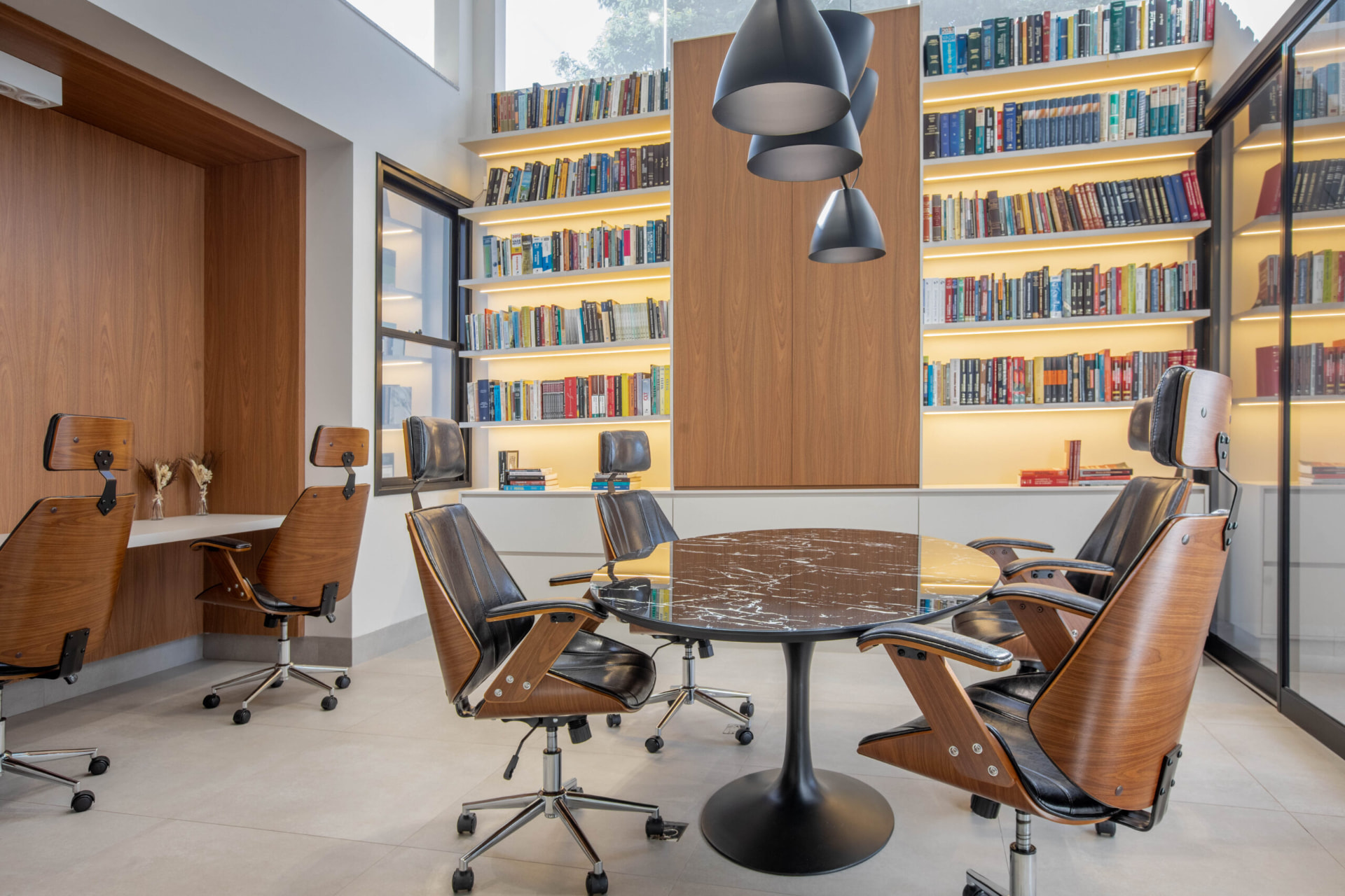 Espaço de reuniões do escritório